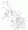 Rasenmäher für Großflächen 30195 - Toro Mid-Size ProLine Mower, Gear Drive, 15 hp, 48" Side Discharge Deck (SN: 230000001 - 230999999) (2003) Listas de piezas de repuesto y dibujos ENGINE AND FUEL SYSTEM ASSEMBLY