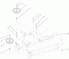Rasenmäher für Großflächen 30196 - Toro Mid-Size ProLine Mower, Gear Drive, 14 hp, 48" Side Discharge Deck (SN: 210000001 - 210999999) (2001) Listas de piezas de repuesto y dibujos 48" DECK IDLER PULLEYS ASSEMBLY