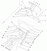 Rasenmäher für Großflächen 30196 - Toro Mid-Size ProLine Mower, Gear Drive, 14 hp, 48" Side Discharge Deck (SN: 210000001 - 210999999) (2001) Listas de piezas de repuesto y dibujos UPPER HANDLE ASSEMBLY