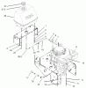 Rasenmäher für Großflächen 30197 - Toro Mid-Size ProLine Mower, Gear Drive, 15 hp, 48" Side Discharge Deck (SN: 230005001 - 230999999) (2003) Listas de piezas de repuesto y dibujos ENGINE AND FUEL SYSTEM ASSEMBLY