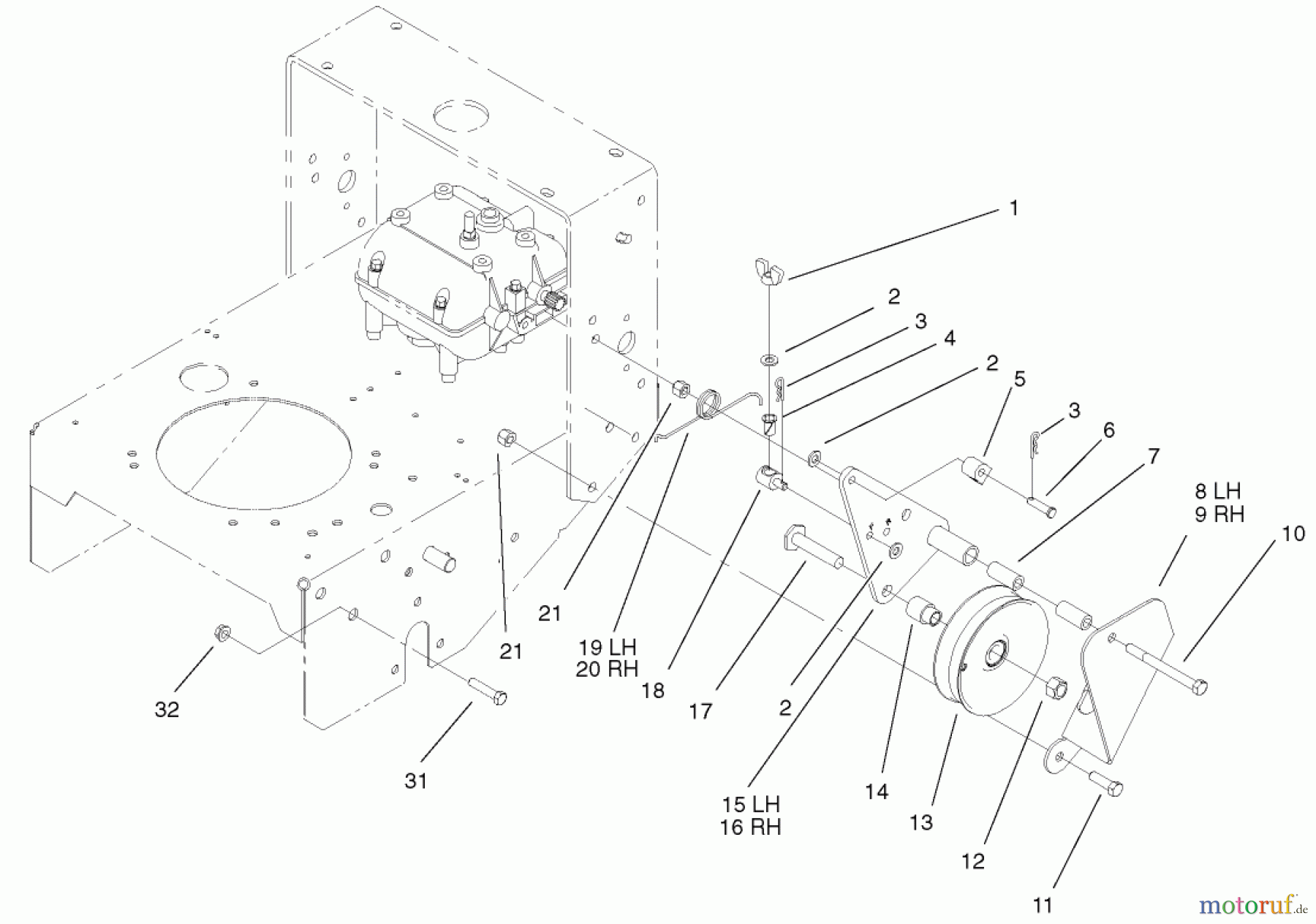  Rasenmäher für Großflächen 30250 - Toro Mid-Size ProLine Mower, Gear Drive, 12.5 hp, 36