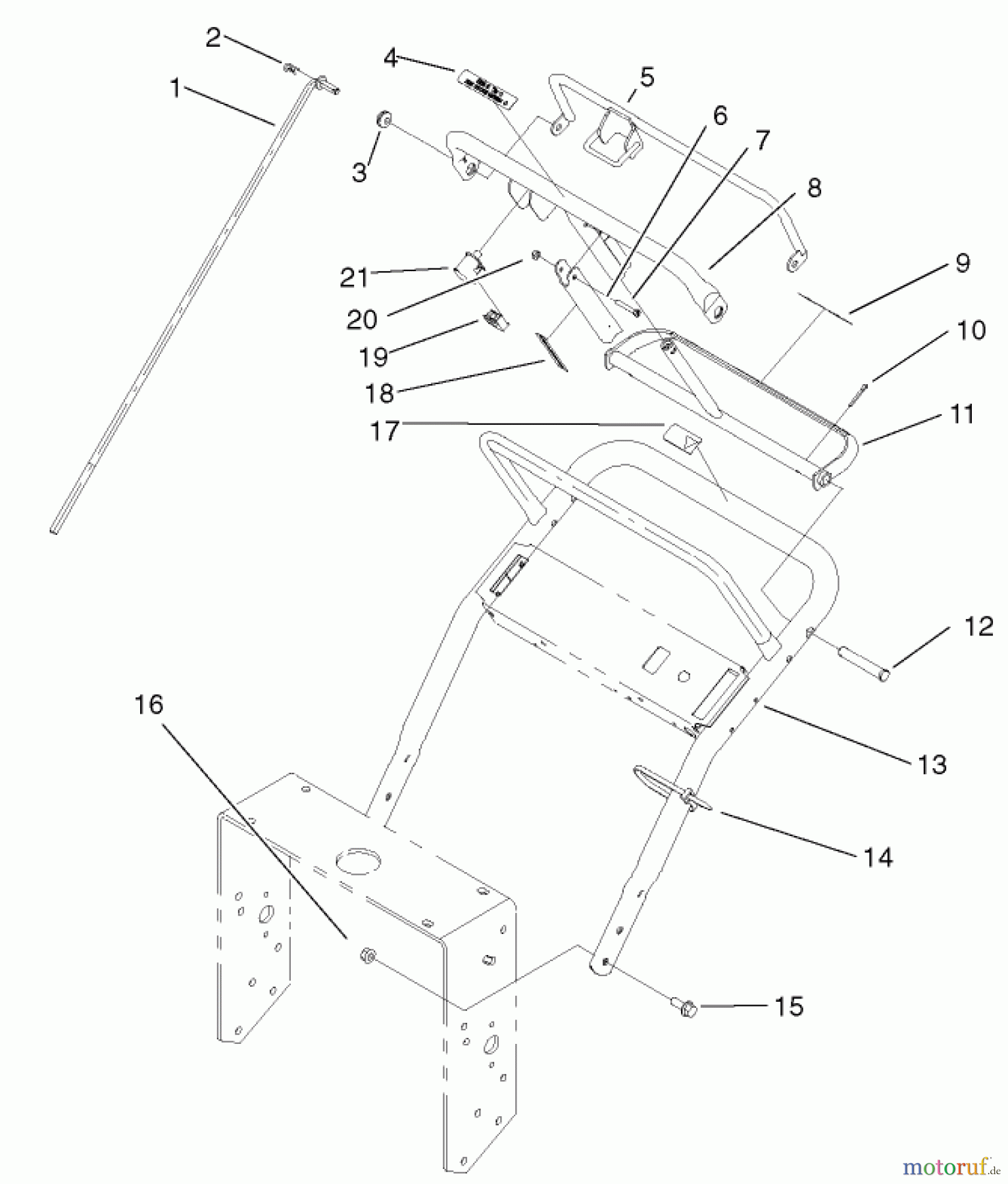  Rasenmäher für Großflächen 30250 - Toro Mid-Size ProLine Mower, Gear Drive, 12.5 hp, 36