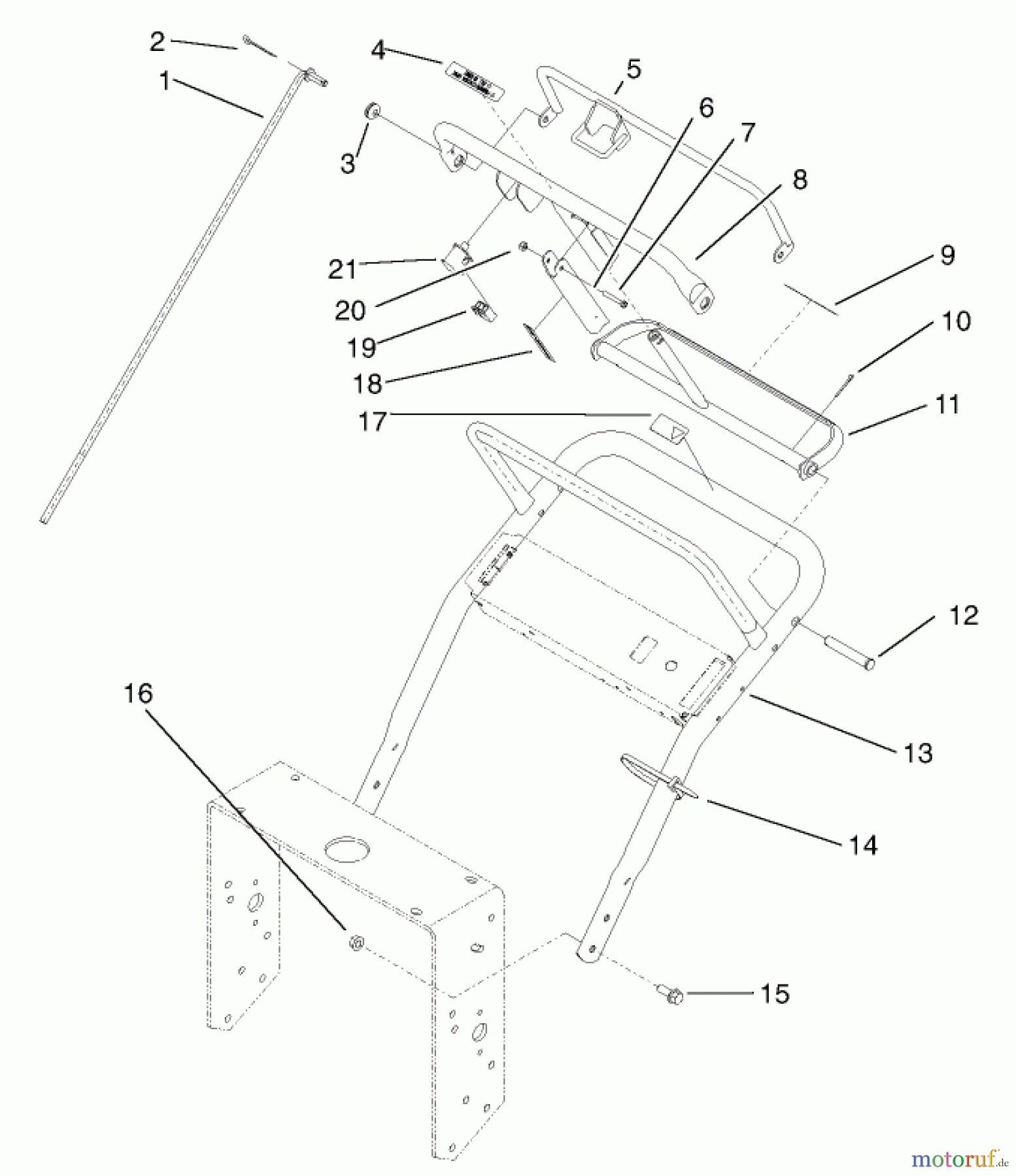  Rasenmäher für Großflächen 30254 - Toro Mid-Size ProLine Mower, Gear Drive, 15 hp, 44