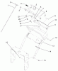 Rasenmäher für Großflächen 30257 - Toro Mid-Size ProLine Mower, Gear Drive, 15 hp, 44" Side Discharge Deck (SN: 210000001 - 210005000) (2001) Listas de piezas de repuesto y dibujos HANDLE ASSEMBLY