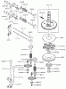 Rasenmäher für Großflächen 30257 - Toro Mid-Size ProLine Mower, Gear Drive, 15 hp, 44" Side Discharge Deck (SN: 210005001 - 210999999) (2001) Listas de piezas de repuesto y dibujos VALVE/CAMSHAFT ASSEMBLY KAWASAKI FH451V-AS08