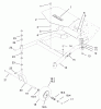Rasenmäher für Großflächen 30259 - Toro Mid-Size ProLine Mower, Gear Drive, 17 hp, 44" Side Discharge Deck (SN: 210010001 - 210999999) (2001) Listas de piezas de repuesto y dibujos CARRIER FRAME ASSEMBLY