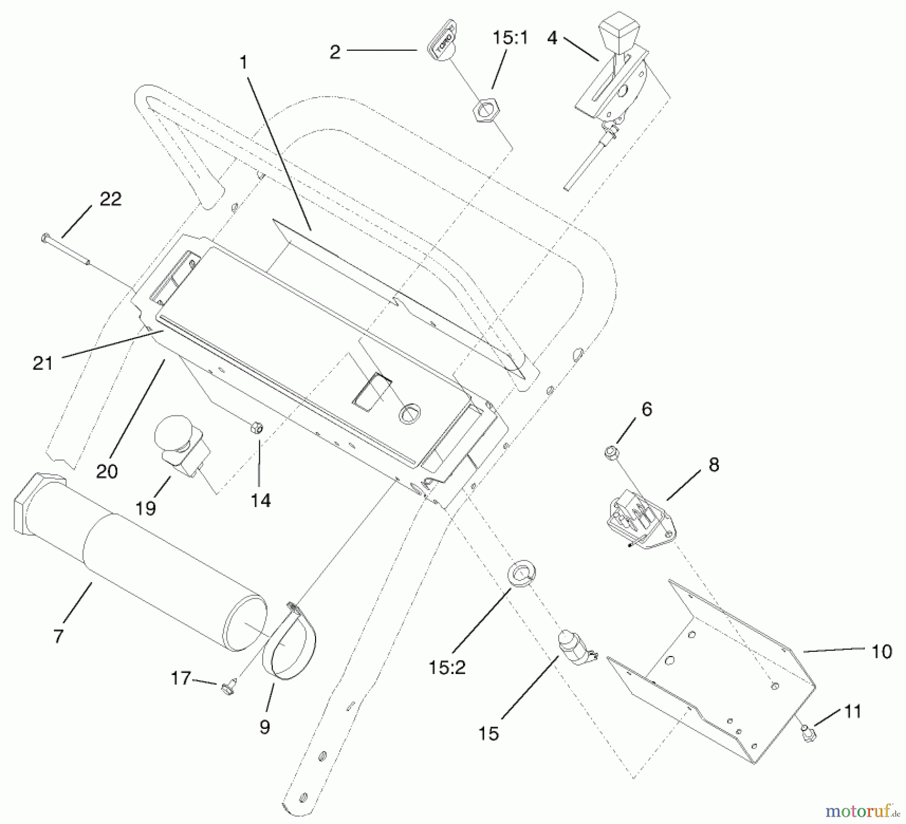  Rasenmäher für Großflächen 30259 - Toro Mid-Size ProLine Mower, Gear Drive, 17 hp, 44