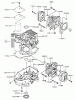 Rasenmäher für Großflächen 30259 - Toro Mid-Size ProLine Mower, Gear Drive, 17 hp, 44" Side Discharge Deck (SN: 210010001 - 210999999) (2001) Listas de piezas de repuesto y dibujos CYLINDER/CRANKCASE ASSEMBLY KAWASAKI FH500V-AS25