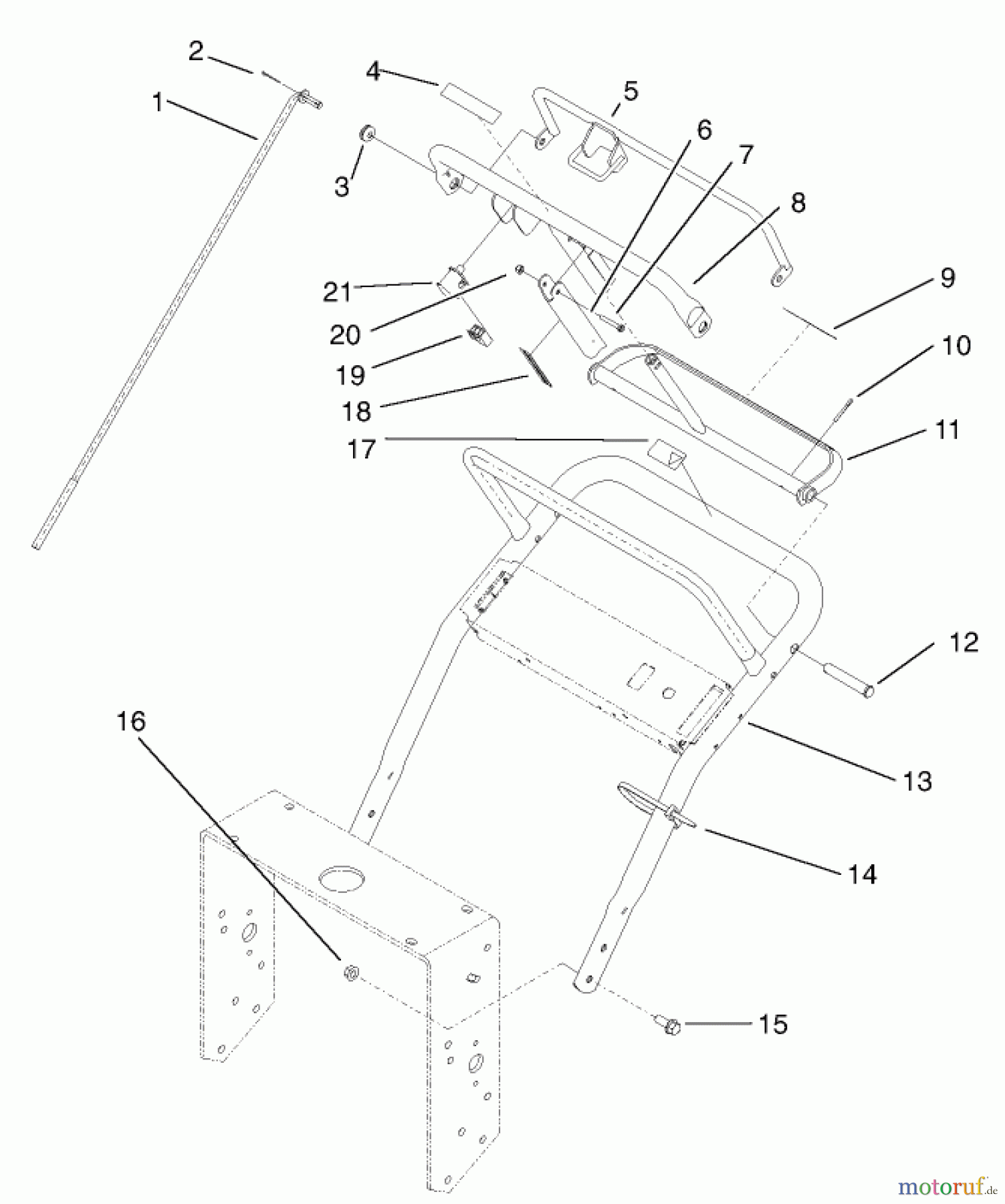  Rasenmäher für Großflächen 30259 - Toro Mid-Size ProLine Mower, Gear Drive, 17 hp, 44