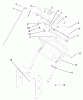 Rasenmäher für Großflächen 30259 - Toro Mid-Size ProLine Mower, Gear Drive, 17 hp, 44" Side Discharge Deck (SN: 210010001 - 210999999) (2001) Listas de piezas de repuesto y dibujos HANDLE ASSEMBLY