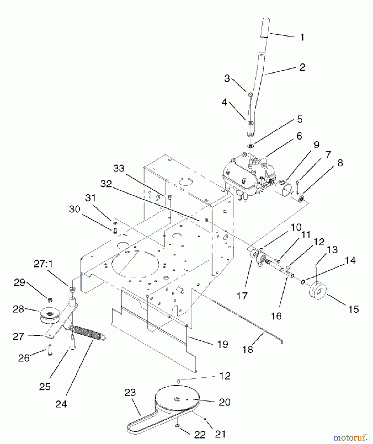  Rasenmäher für Großflächen 30260 - Toro Mid-Size ProLine Mower, Gear Drive, 17 hp, 52