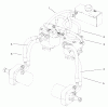 Rasenmäher für Großflächen 30291TE - Toro Mid-Size ProLine Mower, Hydro Drive, 15 hp, 44" Side Discharge Deck (SN: 210000001 - 210999999) (2001) Listas de piezas de repuesto y dibujos HYDRAULIC HOSE ASSEMBLY