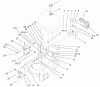 Rasenmäher für Großflächen 30291TE - Toro Mid-Size ProLine Mower, Hydro Drive, 15 hp, 44" Side Discharge Deck (SN: 210000001 - 210999999) (2001) Listas de piezas de repuesto y dibujos HYDRAULIC PUMP AND FUEL TANK ASSEMBLY