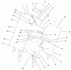 Rasenmäher für Großflächen 30291TE - Toro Mid-Size ProLine Mower, Hydro Drive, 15 hp, 44" Side Discharge Deck (SN: 210000001 - 210999999) (2001) Listas de piezas de repuesto y dibujos UPPER HANDLE ASSEMBLY