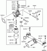 Rasenmäher für Großflächen 30314TE - Toro Mid-Size ProLine Mower, T-Bar, Gear Drive, 13 HP, 91cm Side Discharge Deck (SN: 260000001 - 260999999) (2006) Listas de piezas de repuesto y dibujos CARBURETOR ASSEMBLY KAWASAKI FH381V-AS27