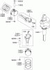 Rasenmäher für Großflächen 30314TE - Toro Mid-Size ProLine Mower, T-Bar, Gear Drive, 13 HP, 91cm Side Discharge Deck (SN: 250000001 - 250999999) (2005) Listas de piezas de repuesto y dibujos PISTON / CRANKSHAFT ASSEMBLY KAWASAKI FH381V-AS27