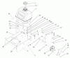 Rasenmäher für Großflächen 30316 - Toro Mid-Size ProLine Mower, Gear Drive, 13 HP, 32" Side Discharge Deck (SN: 260000001 - 260999999) (2006) Listas de piezas de repuesto y dibujos FUEL TANK AND IDLER BRACKET ASSEMBLY