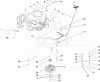 Rasenmäher für Großflächen 30319 - Toro Mid-Size ProLine Mower, T-Bar, Gear Drive, 15 HP, 52" Side Discharge Deck (SN: 260000001 - 260999999) (2006) Listas de piezas de repuesto y dibujos ENGINE INSTALLATION ASSEMBLY