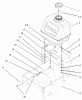 Rasenmäher für Großflächen 30321 - Toro Mid-Size ProLine Mower, T-Bar, Gear Drive, 17 hp, 44" Side Discharge Deck (SN: 230000001 - 230999999) (2003) Listas de piezas de repuesto y dibujos FUEL TANK ASSEMBLY