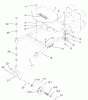 Rasenmäher für Großflächen 30329 - Toro Mid-Size ProLine Mower, Gear Drive, 15 hp, 36" Side Discharge Deck (SN: 210000001 - 210999999) (2001) Listas de piezas de repuesto y dibujos CARRIER FRAME ASSEMBLY