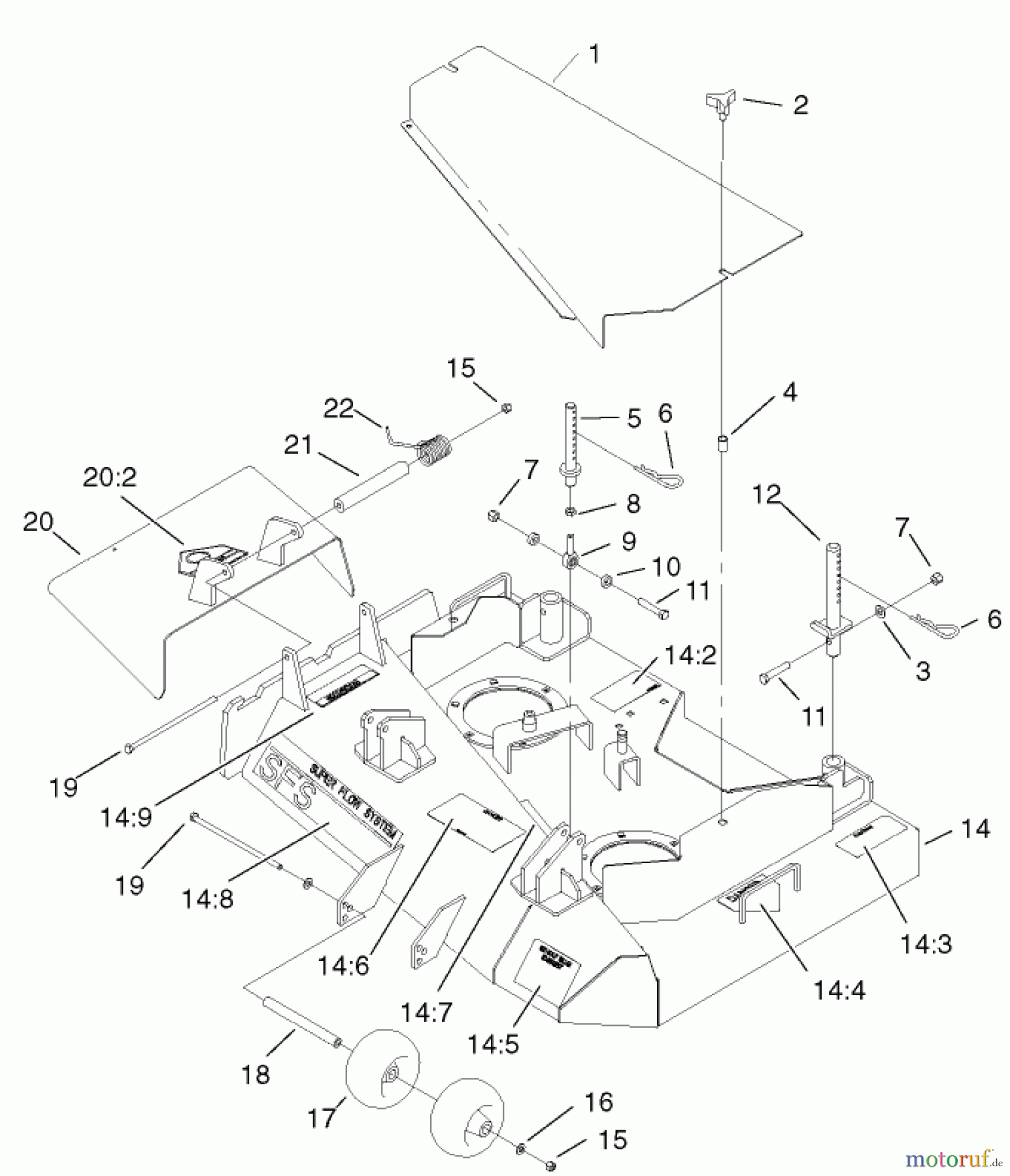  Rasenmäher für Großflächen 30329 - Toro Mid-Size ProLine Mower, Gear Drive, 15 hp, 36