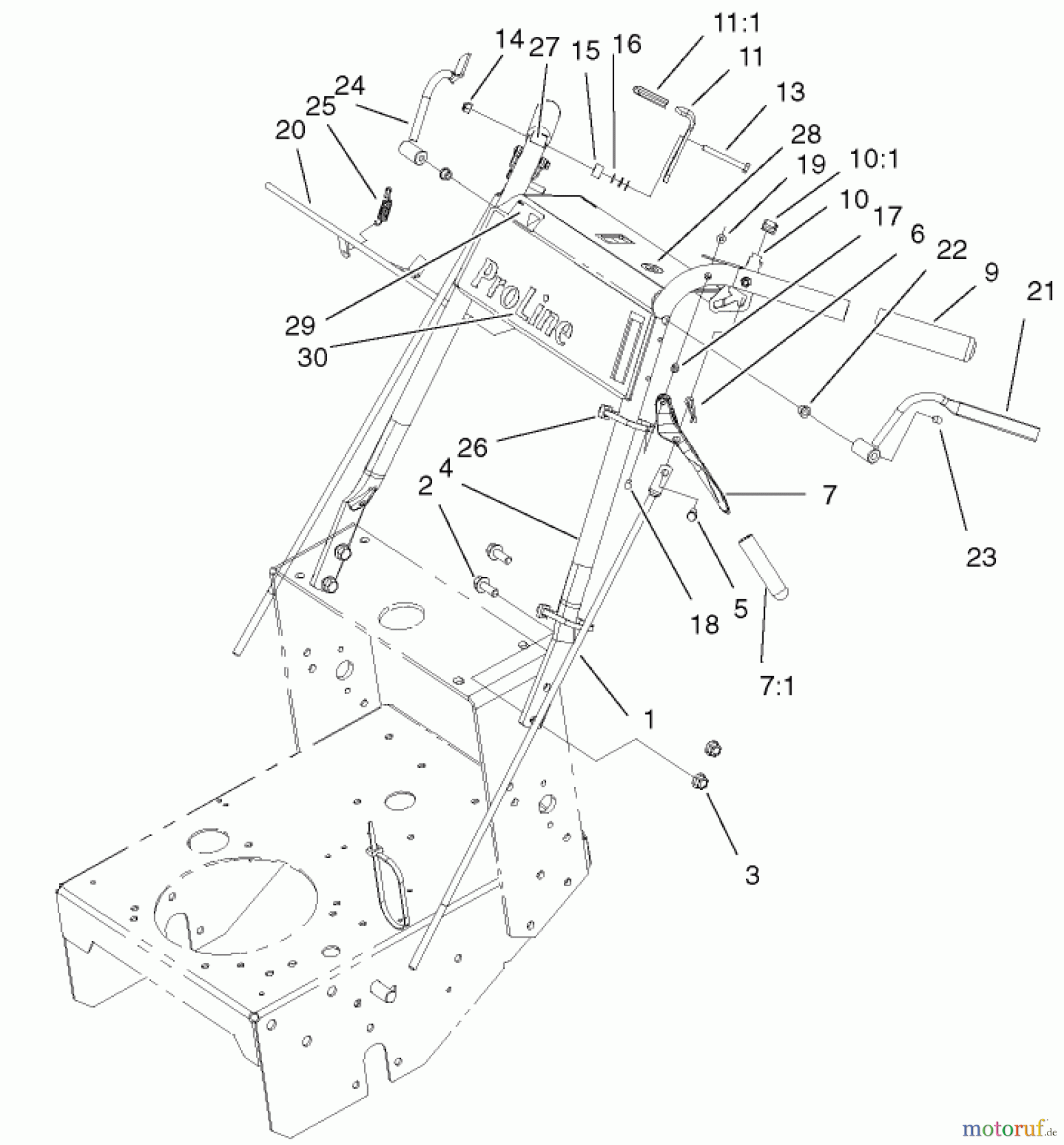  Rasenmäher für Großflächen 30332 - Toro Mid-Size ProLine Mower, Gear Drive, 15 hp, 44