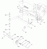 Rasenmäher für Großflächen 30333 - Toro Mid-Size ProLine Mower, Gear Drive, 15 hp, 52" Side Discharge Deck (SN: 210000001 - 210999999) (2001) Listas de piezas de repuesto y dibujos CARRIER FRAME ASSEMBLY