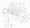 Rasenmäher für Großflächen 30333 - Toro Mid-Size ProLine Mower, Gear Drive, 15 hp, 52" Side Discharge Deck (SN: 210000001 - 210999999) (2001) Listas de piezas de repuesto y dibujos SPINDLE, IDLER PULLEY, AND BELT ASSEMBLY