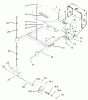 Rasenmäher für Großflächen 30335 - Toro Mid-Size ProLine Mower, Hydro Drive, 15 hp, 36" Side Discharge Deck (SN: 210000001 - 210999999) (2001) Listas de piezas de repuesto y dibujos CARRIER FRAME ASSEMBLY