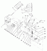 Rasenmäher für Großflächen 30338 - Toro Mid-Size ProLine Mower, Hydro Drive, 15 hp, 44" Side Discharge Deck (SN: 210000001 - 210999999) (2001) Listas de piezas de repuesto y dibujos LOWER CONTROL ASSEMBLY