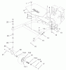 Rasenmäher für Großflächen 30339 - Toro Mid-Size ProLine Mower, Hydro Drive, 15 hp, 52" Side Discharge Deck (SN: 210000001 - 210999999) (2001) Listas de piezas de repuesto y dibujos CARRIER FRAME ASSEMBLY