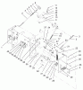 Rasenmäher für Großflächen 30339 - Toro Mid-Size ProLine Mower, Hydro Drive, 15 hp, 52" Side Discharge Deck (SN: 210000001 - 210999999) (2001) Listas de piezas de repuesto y dibujos LOWER CONTROL ASSEMBLY