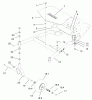 Rasenmäher für Großflächen 30340 - Toro Mid-Size ProLine Mower, Hydro Drive, 17 hp, 44" Side Discharge Deck (SN: 210000001 - 210999999) (2001) Listas de piezas de repuesto y dibujos CARRIER FRAME ASSEMBLY