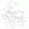 Rasenmäher für Großflächen 30340 - Toro Mid-Size ProLine Mower, Hydro Drive, 17 hp, 44" Side Discharge Deck (SN: 210000001 - 210999999) (2001) Listas de piezas de repuesto y dibujos DECK ASSEMBLY