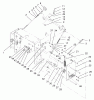 Rasenmäher für Großflächen 30340 - Toro Mid-Size ProLine Mower, Hydro Drive, 17 hp, 44" Side Discharge Deck (SN: 210000001 - 210999999) (2001) Listas de piezas de repuesto y dibujos LOWER CONTROL ASSEMBLY