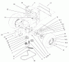 Rasenmäher für Großflächen 30340 - Toro Mid-Size ProLine Mower, Hydro Drive, 17 hp, 44" Side Discharge Deck (SN: 210000001 - 210999999) (2001) Listas de piezas de repuesto y dibujos WHEEL MOTOR, PUMP IDLER & BELT ASSEMBLY