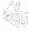 Rasenmäher für Großflächen 30341 - Toro Mid-Size ProLine Mower, Hydro Drive, 17 hp, 52" Side Discharge Deck (SN: 210000001 - 210999999) (2001) Listas de piezas de repuesto y dibujos LOWER CONTROL ASSEMBLY