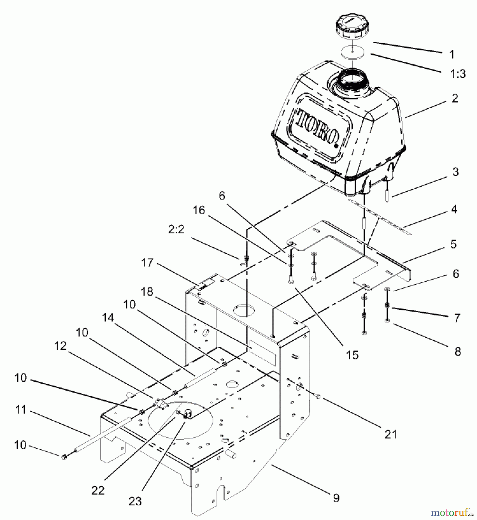  Rasenmäher für Großflächen 30432 - Toro Mid-Size ProLine Mower, Pistol Grip, Gear Drive, 17 HP, 52