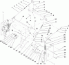 Rasenmäher für Großflächen 30433 - Toro Mid-Size ProLine Mower, Pistol Grip, Hydro Drive, 15 HP, 36" Side Discharge Deck (SN: 250000001 - 250999999) (2005) Listas de piezas de repuesto y dibujos LOWER CONTROL ASSEMBLY