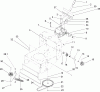 Rasenmäher für Großflächen 30438 - Toro Mid-Size ProLine Mower, Pistol Grip, Gear Drive, 17 HP, 52" Side Discharge Deck (SN: 240000001 - 240999999) (2004) Listas de piezas de repuesto y dibujos TRANSMISSION DRIVE ASSEMBLY