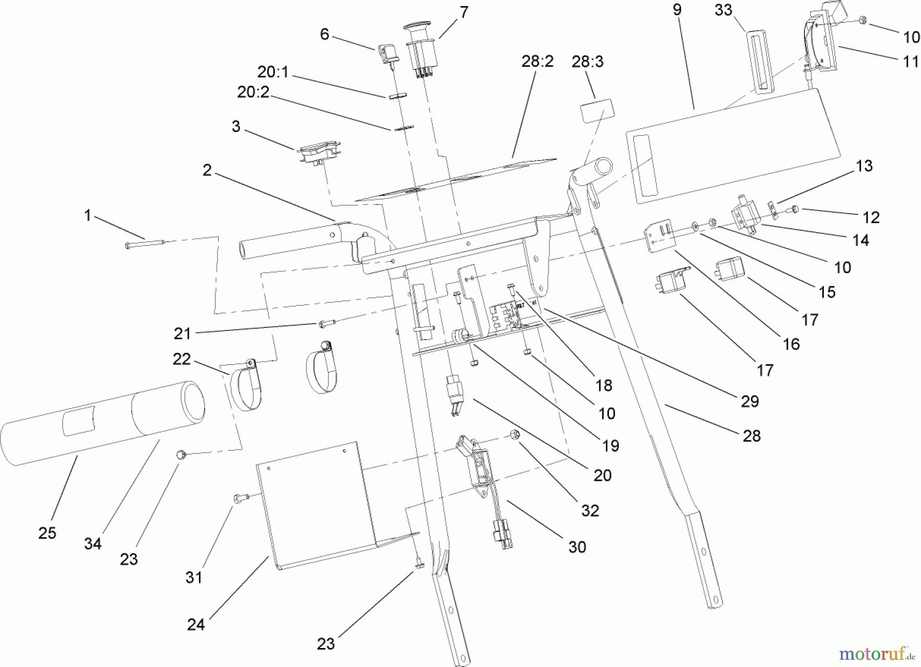  Rasenmäher für Großflächen 30439 - Toro Mid-Size ProLine Mower, Pistol Grip, Hydro Drive, 15 HP, 44