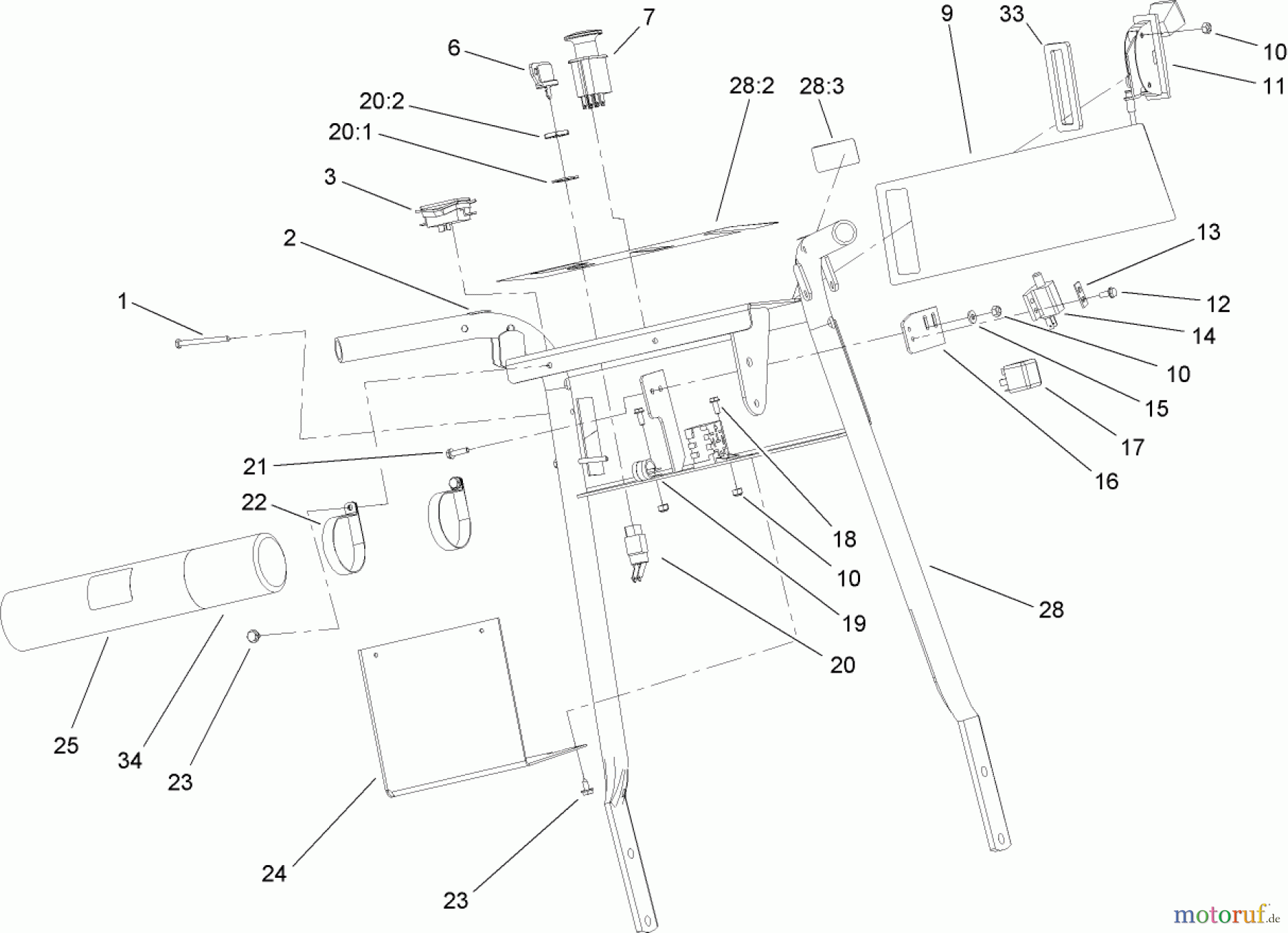  Rasenmäher für Großflächen 30441 - Toro Mid-Size ProLine Mower, Pistol Grip, Hydro Drive, 17 HP, 52