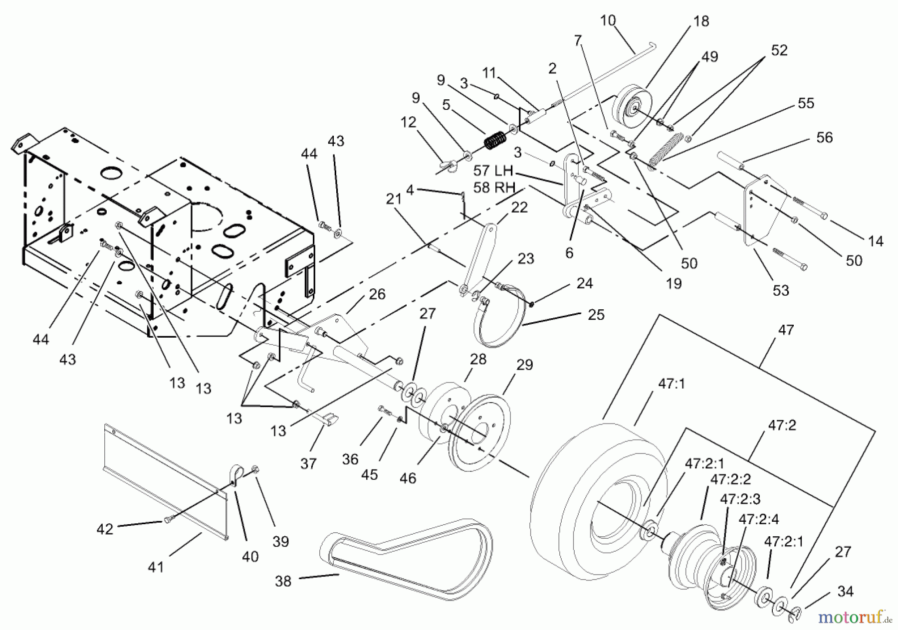  Rasenmäher für Großflächen 30518 - Toro Mid-Size ProLine Mower, Pistol Grip, Gear Drive, 13 HP, 32