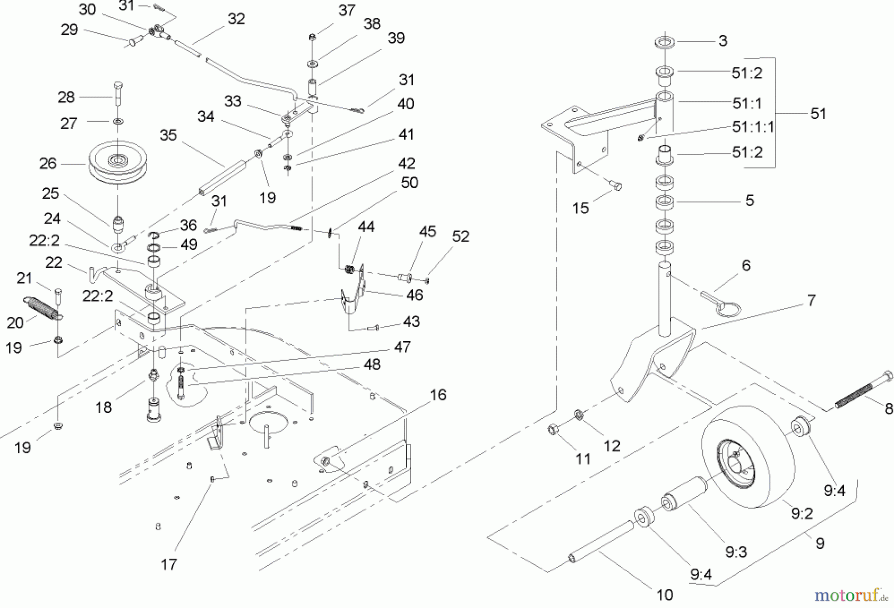  Rasenmäher für Großflächen 30519 - Toro Mid-Size ProLine Mower, Pistol Grip, Gear Drive, 13 HP, 36