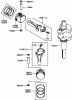 Rasenmäher für Großflächen 30519 - Toro Mid-Size ProLine Mower, Pistol Grip, Gear Drive, 13 HP, 36" Side Discharge Deck (SN: 240000001 - 240999999) (2004) Listas de piezas de repuesto y dibujos PISTON AND CRANKSHAFT ASSEMBLY KAWASAKI FH381V-AS25