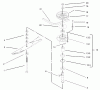 Rasenmäher für Großflächen 30519 - Toro Mid-Size ProLine Mower, Pistol Grip, Gear Drive, 13 HP, 36" Side Discharge Deck (SN: 240000001 - 240999999) (2004) Listas de piezas de repuesto y dibujos SPINDLE ASSEMBLY