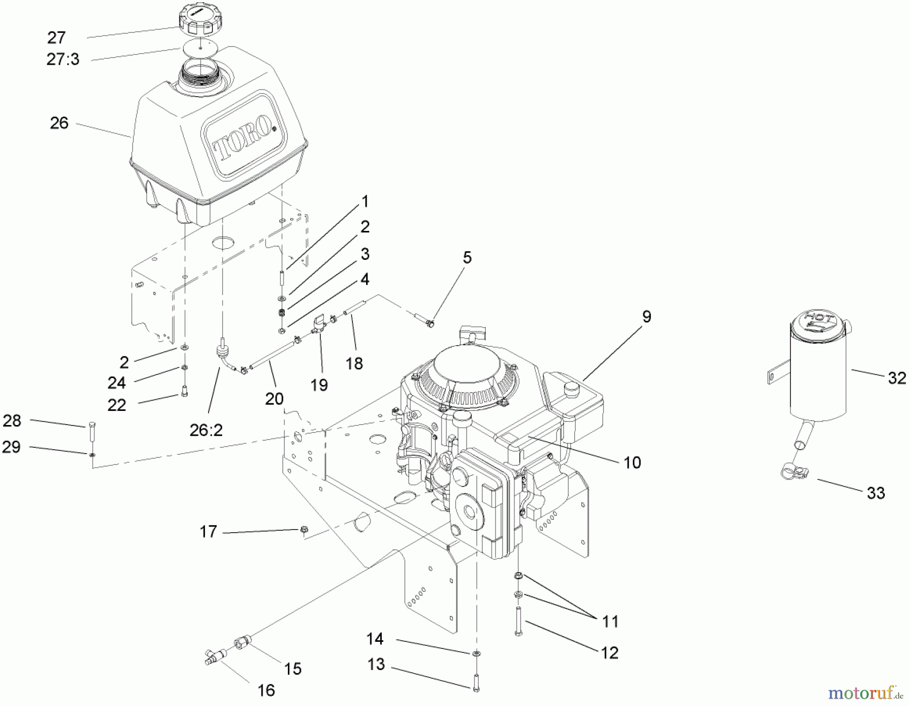  Rasenmäher für Großflächen 30519 - Toro Mid-Size ProLine Mower, Pistol Grip, Gear Drive, 13 HP, 36