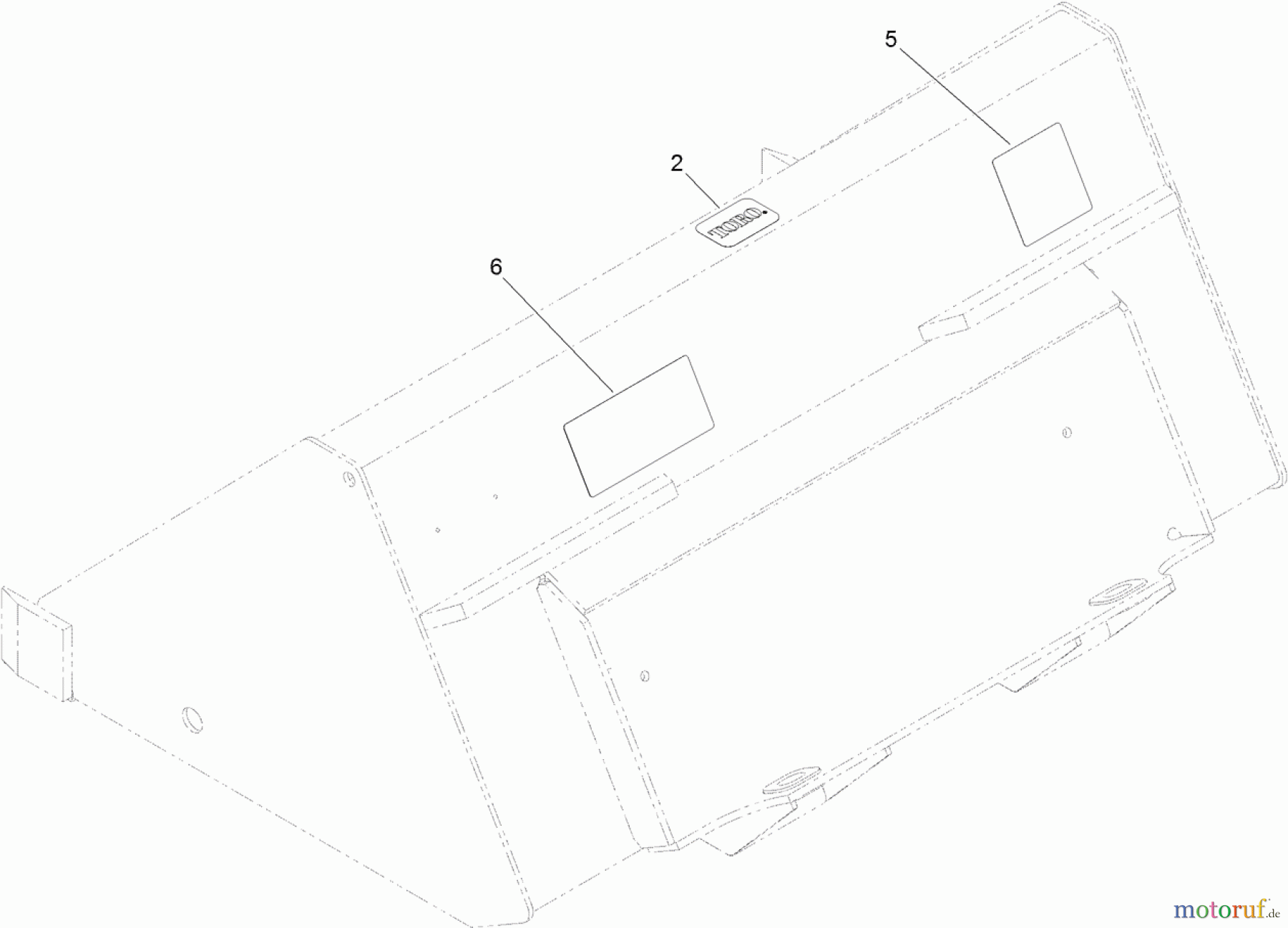  Compact Utility Attachments 22520 - Toro Narrow Bucket, Compact Utility Loaders (SN: 313000001 - 313999999) (2013) NARROW BUCKET ASSEMBLY