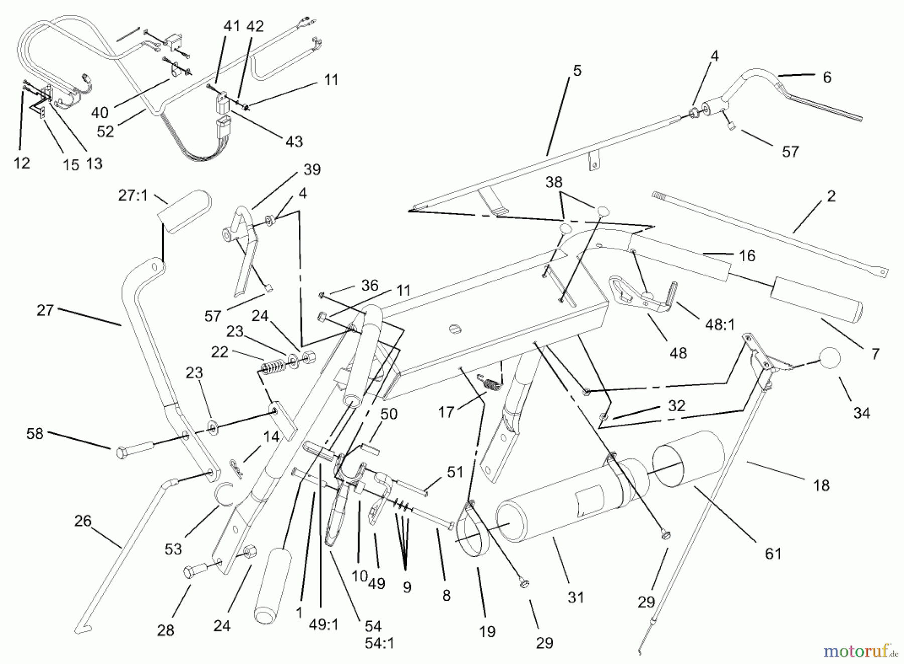  Rasenmäher für Großflächen 30520 - Toro Mid-Size ProLine Mower, Pistol Grip, Gear Drive, 12.5 hp, 32