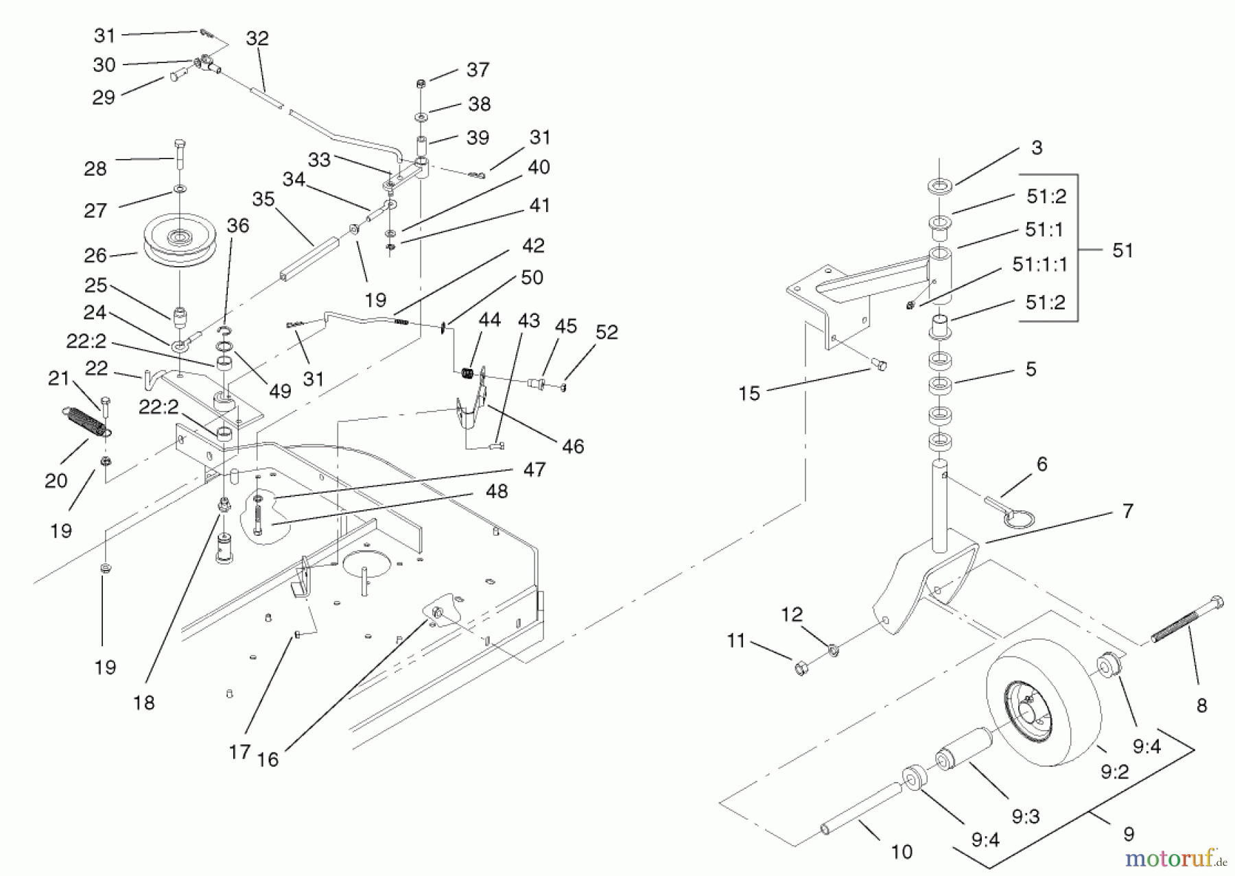  Rasenmäher für Großflächen 30521 - Toro Mid-Size ProLine Mower, Pistol Grip, Gear Drive, 12.5 hp, 36